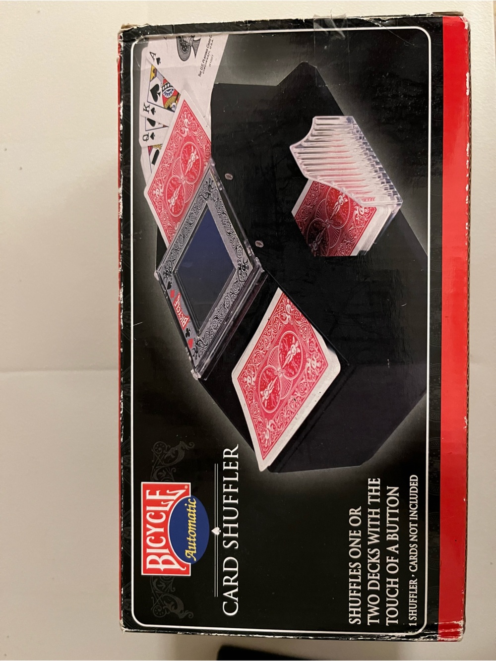Bicycle Automatic Card Shuffler in Black and Red